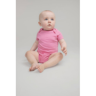 Short-sleeved organic cotton baby grow
